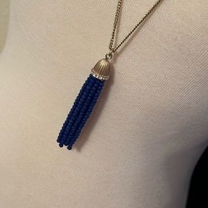 EUC J. Crew Long Necklace with Beaded Tassel